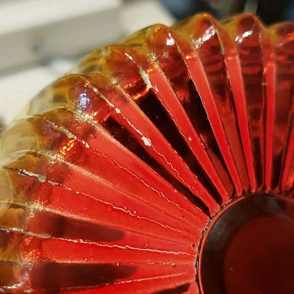 Adorable Art Deco glass powder dish with Lipstick holder - Picture 7 of 10